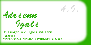 adrienn igali business card